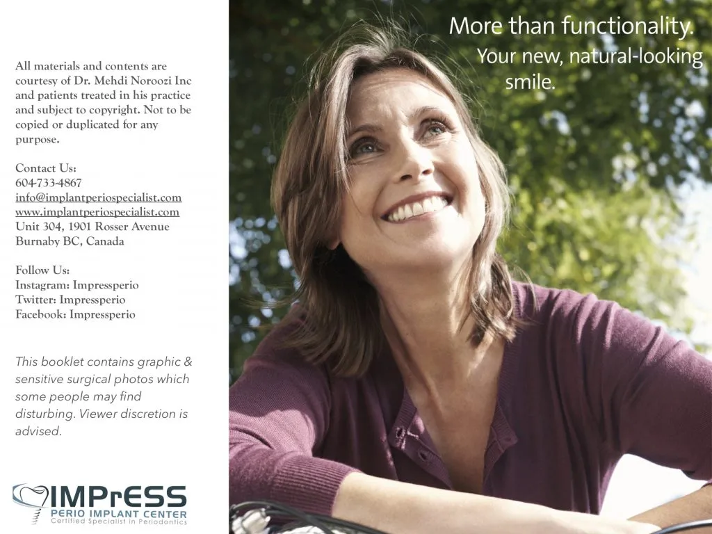 IMPrESS Perio Implant Center Dr. Noroozi Vancouver Periodontist Implant Specialist Burnaby BC